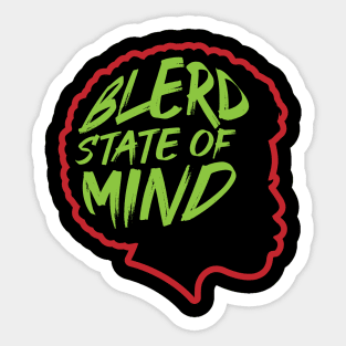 Blerd State of Mind - Female Sticker